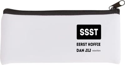 Akyol - ssst eerst koffie dan jij misschien Etui - Quotes - mensen die houden van quotes - koffie liefhebbers - quotes - verjaardagscadeau - verjaardag - cadeau - kado - geschenk - gift - 20 bij 9 cm