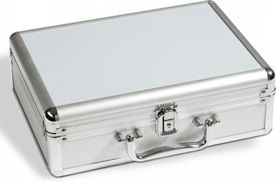 Leuchtturm Muntenkoffer Cargo S - Aluminium koffer voor 144 2-Euromunten