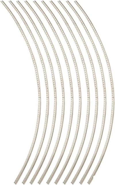 Guitar silk piano maker tool - 2mm witte koperen snaren voor gitaar, 10 verpakkingen van 200mm