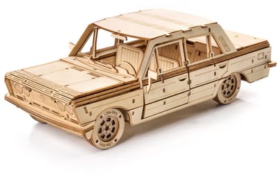 Little Story Houten 3D Puzzel Fiat 125p - FSO Klassiek Automodel