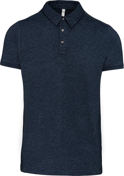 Kariban Heren Jersey Gebreide Polo Shirt (Marine)
