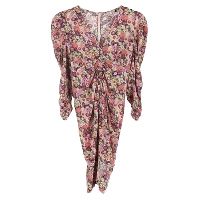 Isabel Marant Celina mini-jurk met bloemenprint in veelkleurige zijde