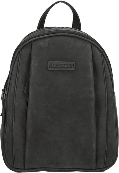 Enrico Benetti Genua Leren Rugzak - 7 Liter - Zwart