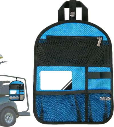 Golftas Organizer - Golf Accessoirehouder - Golfbaan Organiseren - Krasbestendig Nylon - 26 x 18 x 3 cm - Blauw
