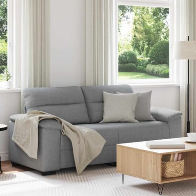 vidaXL - 2-zitsbank - 180x81x84 - cm - stof - lichtgrijs