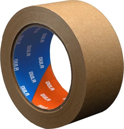 DULA Verpakkingstape Papier - 50mm x 50 m - 1 rol - Papiertape - Bruin - ECO - Papieren plakband