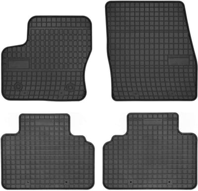 Wielganizator SolidPRO Serie - Rubberen Automatten - Ford Tourneo Courier 2014 - Zwart - Perfecte Pasvorm