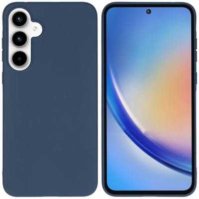 imoshion Hoesje - Geschikt voor Samsung Galaxy A35 - Color Backcover - Donkerblauw