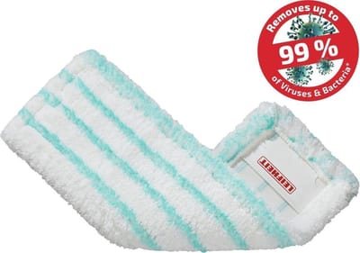 Leifheit 55126 Overtrek Profi Micro Duo (gevouwen) - 6 stuks - voordeelbox - Microvezel mopdoek met speciale borstelharen - zeer zuigkrachtig en uiterst sterk in reiniging - ideaal voor gladde vloeren