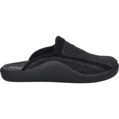 Josef Seibel Monaco H12 Titan Combi Open Pantoffels Grijs/Zwart Vilt Heren
