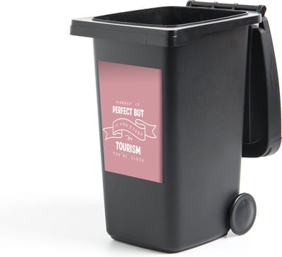 Container sticker Studie - Quotes - Toerisme - 40x60 cm - Kliko sticker