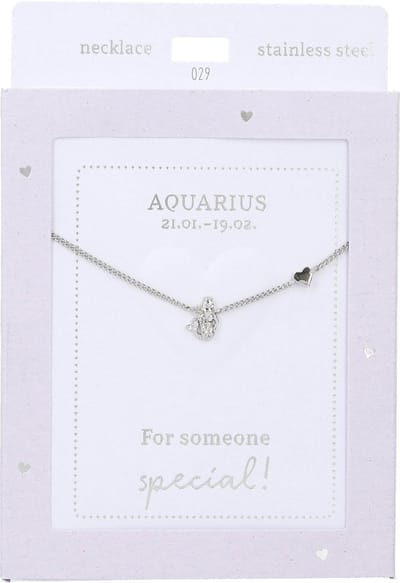 Depesche - Ketting "Heart of Gold" - mot. 029 - Aquarius