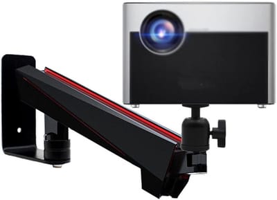 Beamer Muurbeugel - Projector Plank - Home Cinema - Verstelbare Draaihoek - Universeel - Wit