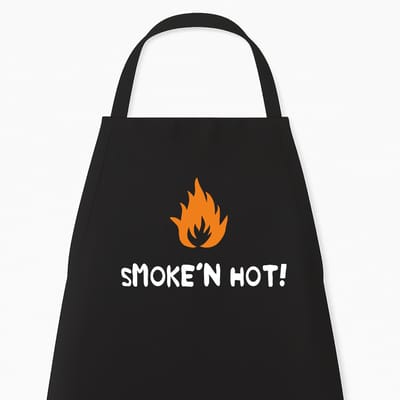 Keukenschort "Smoke’n Hot!" | Grappig Cadeau | Kookschort