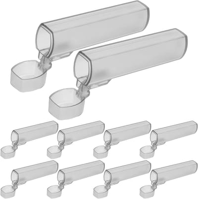 Mini Tandenstokerhouder - Tandenstoker Dispenser - Hygiënisch Eten - Compact en Draagbaar - 8 cm - Grijs