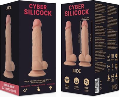 CYBER SILICOCK | Cyber Silicock Jude Ultra Realistic Soft Liquid Silicone 18cm