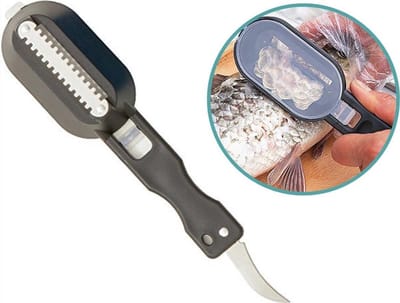 ***Efficiënte vis schraper - Verwijdert moeiteloos schubben - Handige vis schrubber - Vis schraper met scherpe scraper - van Heble® ***