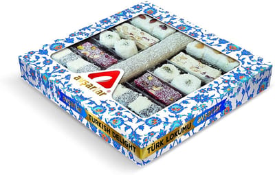 Avsarlar Osmanli Lokum Gemengd 500g – Turks Fruit Mix met Pistache, Hazelnoot, Amandel, Granaatappel & Rozijn | Luxe Sultan Lokum | Authentiek Turks Snoep Cadeau