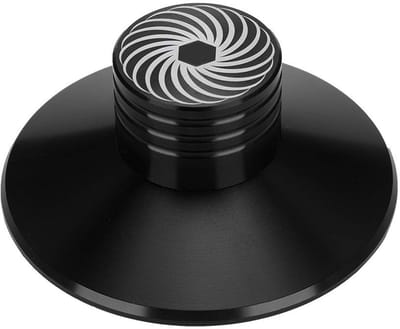 Allecto - Record Klem - Aluminium Audio Disc Draaitafel Stabilizer - Zwart - Verbetert geluidskwaliteit - Vermindert trillingen - Geschikt voor pla...