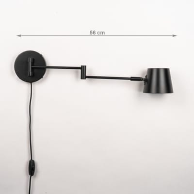 Lumidora Wandlamp 75318 - Voor binnen - SYDNEY - GU10 - Zwart - Metaal