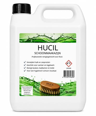 Hucil Schoonmaakazijn - 5 liter - azijn - reiniger - ontkalker - azijnzuur