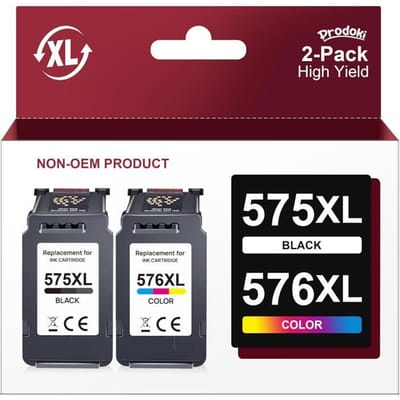 Pg-575Xl Cl-576Xl Vervanging Voor Canon 575 En 576 Xl Cartridge Voor Pixma Tr4750I Tr4751I Ts3550I Ts3551I (Zwart, Kleur)[J22]