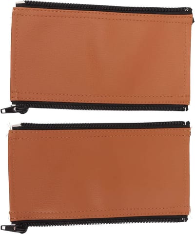Verstelbare Stroller Handgreep Covers, 2-Delige Set, Zacht en Makkelijk Schoon te Maken, Bruin, Voor Dagelijks Gebruik en Comfortabele Wandeling
