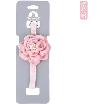 Kattenhalsband Verstelbare strik Kattenbloemhalsband Veiligheidsknoop Stropdas Ketting Puppy en Kat Cadeau Huisdieraccessoires Puppyhalsband white