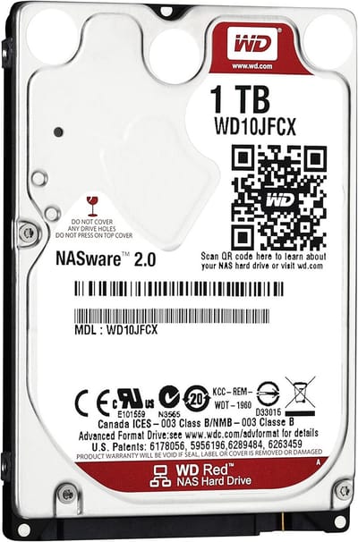 Interne Harde Schijf 1TB 5400rpm 2.5 inch SATA III voor NAS