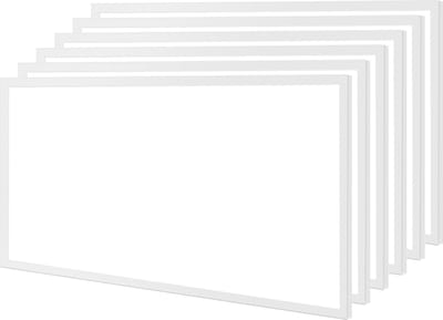 LED Paneel 30x60 6 Pack - Velvalux Lumis - LED Paneel Systeemplafond - Helder/Koud Wit 6000K - 24W - Inbouw - Rechthoek - Wit - Flikkervrij