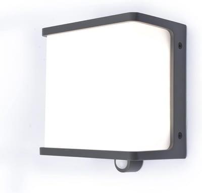 Moderne LED Buitenwandlamp op Zonne-energie met Bewegingsmelder - Antraciet & Wit