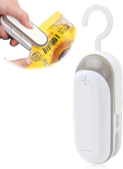 Mini folieweldmachine 2-in-1 - handmatige sealapparaat - ideale versheidsbeschermer - voor plastic zakken - ShopVlot