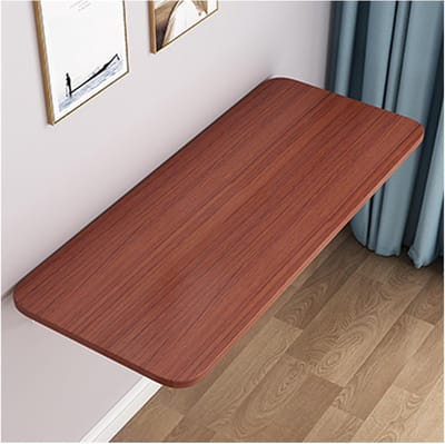 Opvouwbaar bureau - Wandtafel klapbaar - Werkruimte creëren - Ruimtebesparend ontwerp - Tot 60 kg - Teak