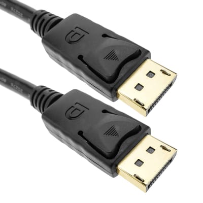 BeMatik - 2K 4K 1080p FullHD Displayport-kabel voor 1 m digitale audio- en videotransmissie zwart