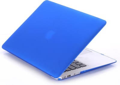 Lunso Geschikt voor MacBook Air 13 inch (2010-2017) cover hoes - case - Mat Donkerblauw