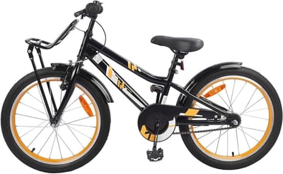 Kinderfiets Stalen Frame - Stadsfiets Kind - Avonturen Buiten - Veilig Remmen - 95x52x20 cm - Blauw