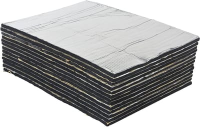 Set van 13 stuks 6mm geluidsisolatiematten van aluminium, zelfklevend, voor warmte- en geluidsisolatie (1.67㎡)