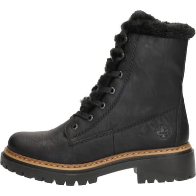 Rieker Veterschoenen Hoog Veterschoenen Hoog - Zwart - Maat 36