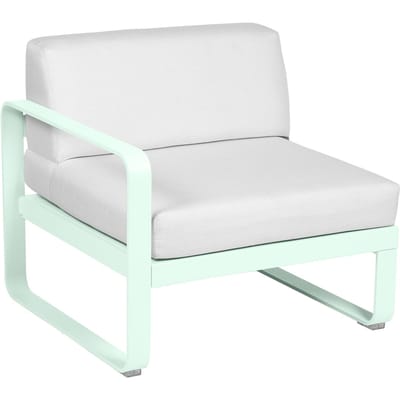 Fermob BELLEVIE Fauteuil Module links - A7 gletsjermunt - 81 witgrijs