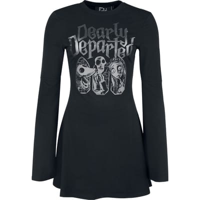 Killstar - Gothic Mini-jurk - Corpse Bride II - Dearly Departed Skater Dress - XS tot 4XL - voor Vrouwen - zwart