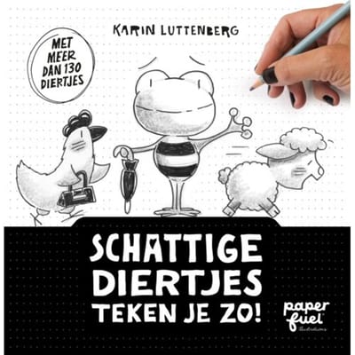 Schattige Diertjes Teken Je Zo! - Karin Luttenberg