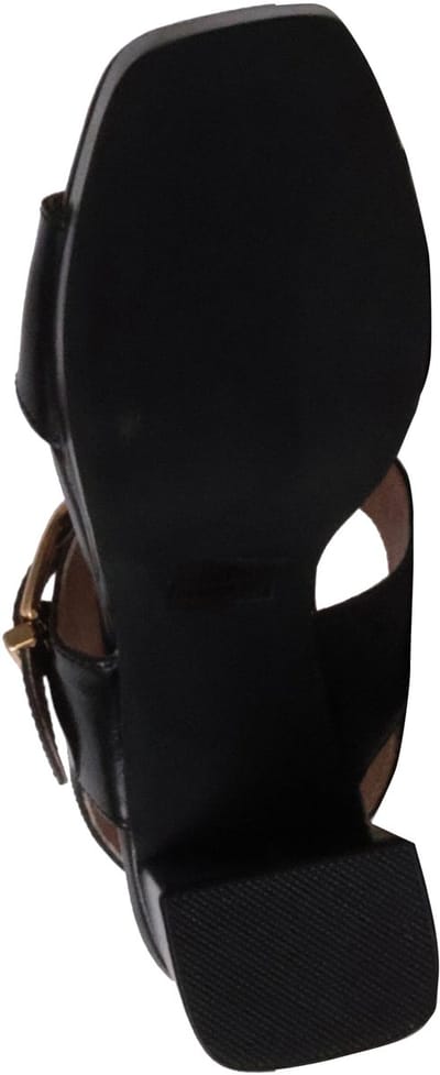 Courtney leren sandalen met hak