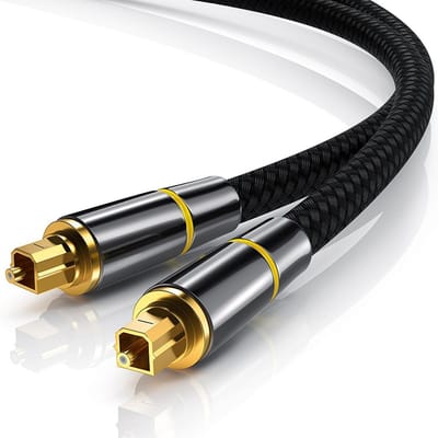 EXCITAT Digitale audiokabel - Glasvezelkabel - Audiokabel - voor stereo, home cinema, soundbars, tv - 3 m