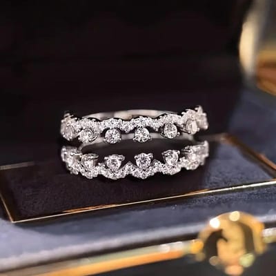 Huitan Nieuwe Collectie Ronde Zirkonia Vingerring Vrouwelijke Trouwring Sieraden Mode Dames Kleur Accessoires voor Verloving 10 gray