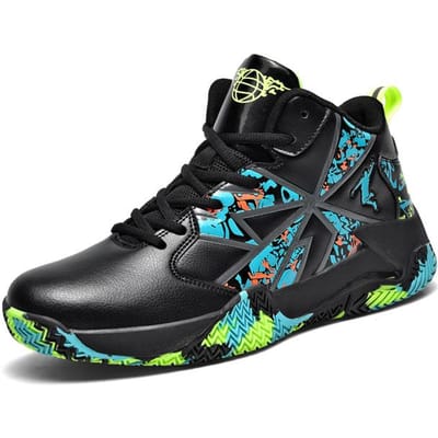 Trend Professionele Basketbalschoenen Voor Heren Anti-Slip Atletische Training Gym Dames Sneakers Outdoor Sportlaarzen Unisex Schoen 43 black
