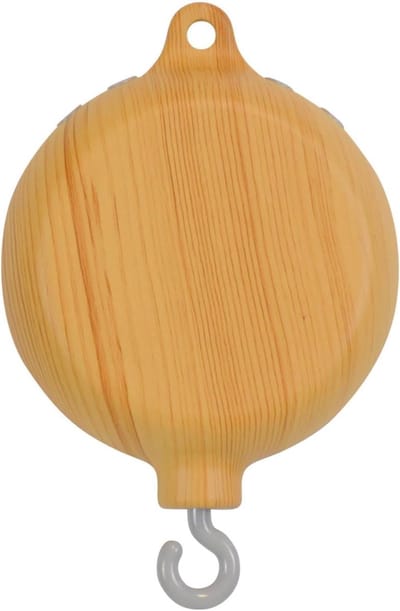 Muziekdoos Kinderbedje - Mobiele Spinner - Babykamer Decoratie - 35 Melodieën - 14 cm x 8.2 cm - Imitatie Hout