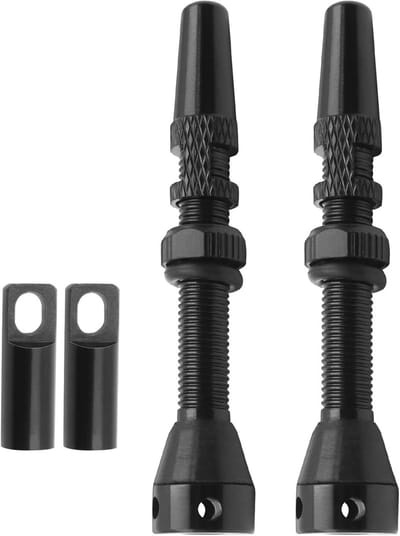 Tubeless Ventiel 44 mm van Aluminium Legering voor Fietsen, Geschikt voor de Meeste Tubeless Velgen, Zwart