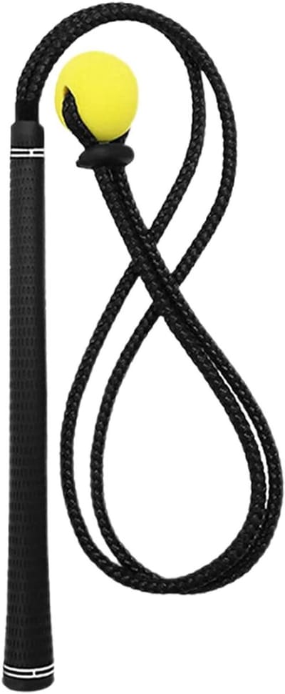 Golf Swing Trainer - Golftouw Oefenuitrusting - Golfvaardigheden Verbeteren - Verstelbare Trainingsintensiteit - 96 cm - Meerkleurig