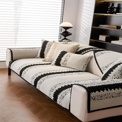 Nordic Eenvoudig Vier Seizoenen Universeel Bankkussen Rechte Rij Bank Antislip Kussen Geavanceerd Gevoel Bankhoes Stof Handdoek 30x50cm pillowcase