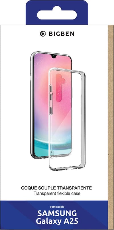 Bigben Connected, Hoesje geschikt voor Samsung Galaxy A25 - Flexibel & Ultra-thin TPU, Transparant